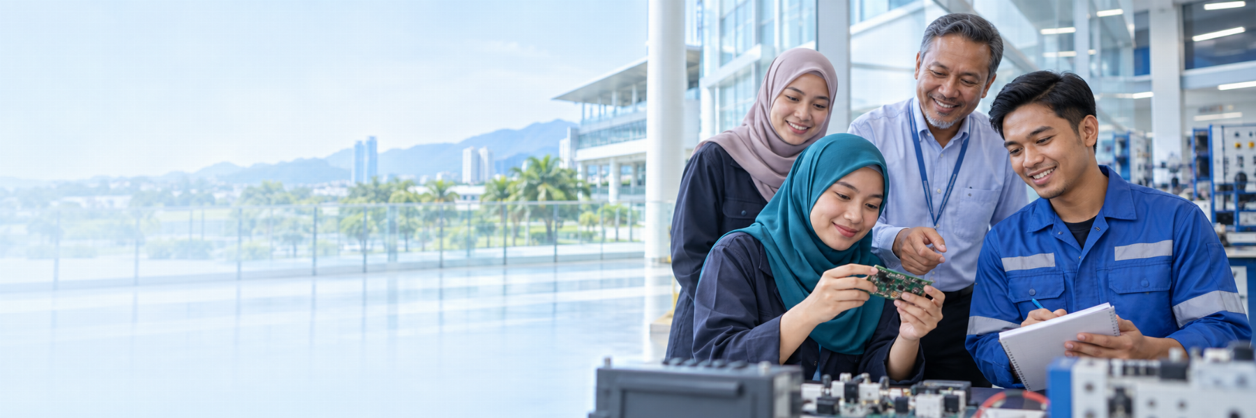 Ilustrasi AI: Pelatih dan pengajar di institusi latihan kemahiran